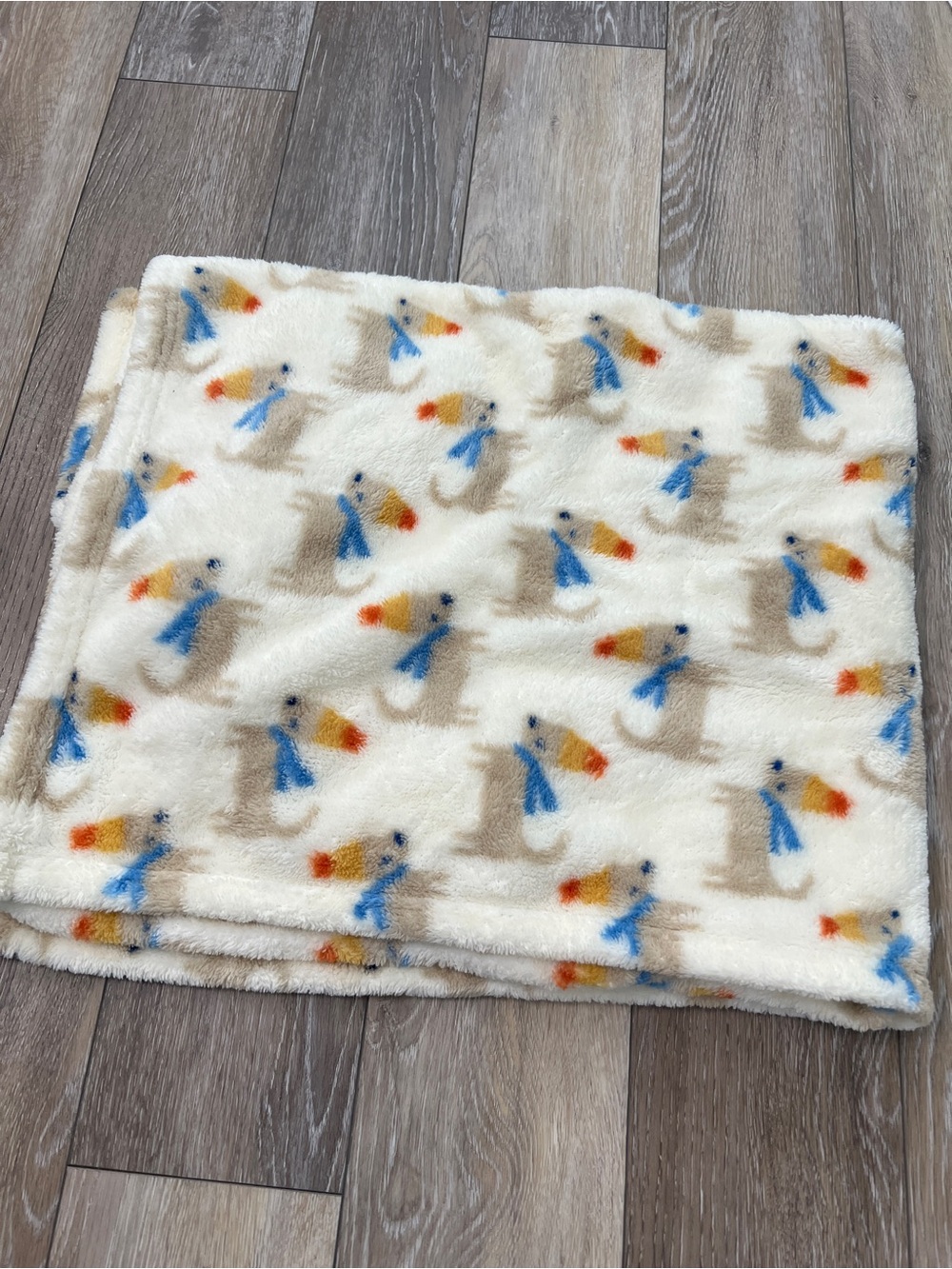 Sandy & Simon Fleece Blanket with Animal Print